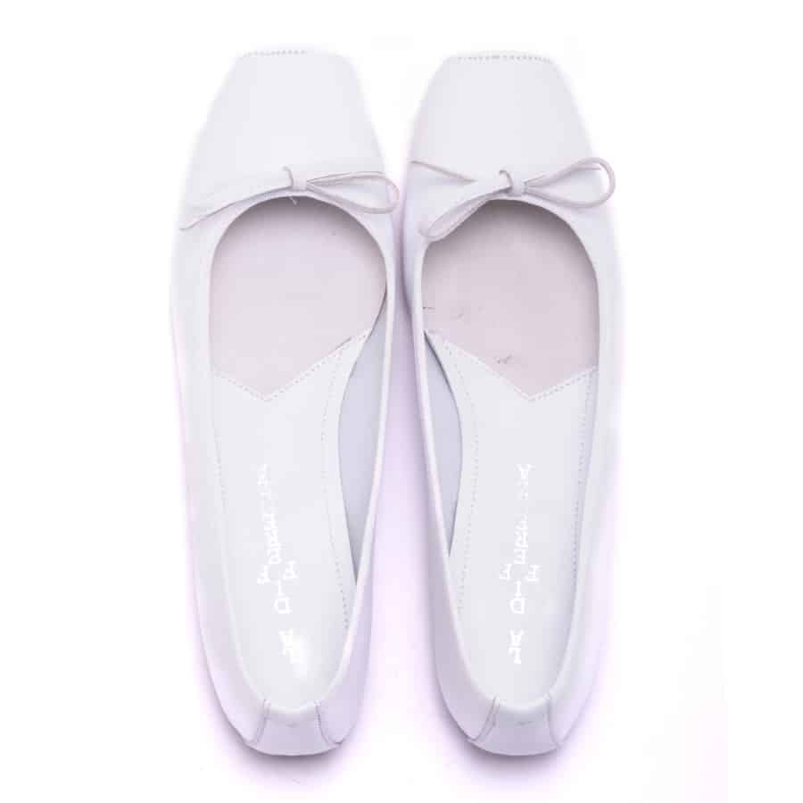 Michele Lopriore Paloma Nappa Ballet Flat, Nappa Bianca, gallery view 2