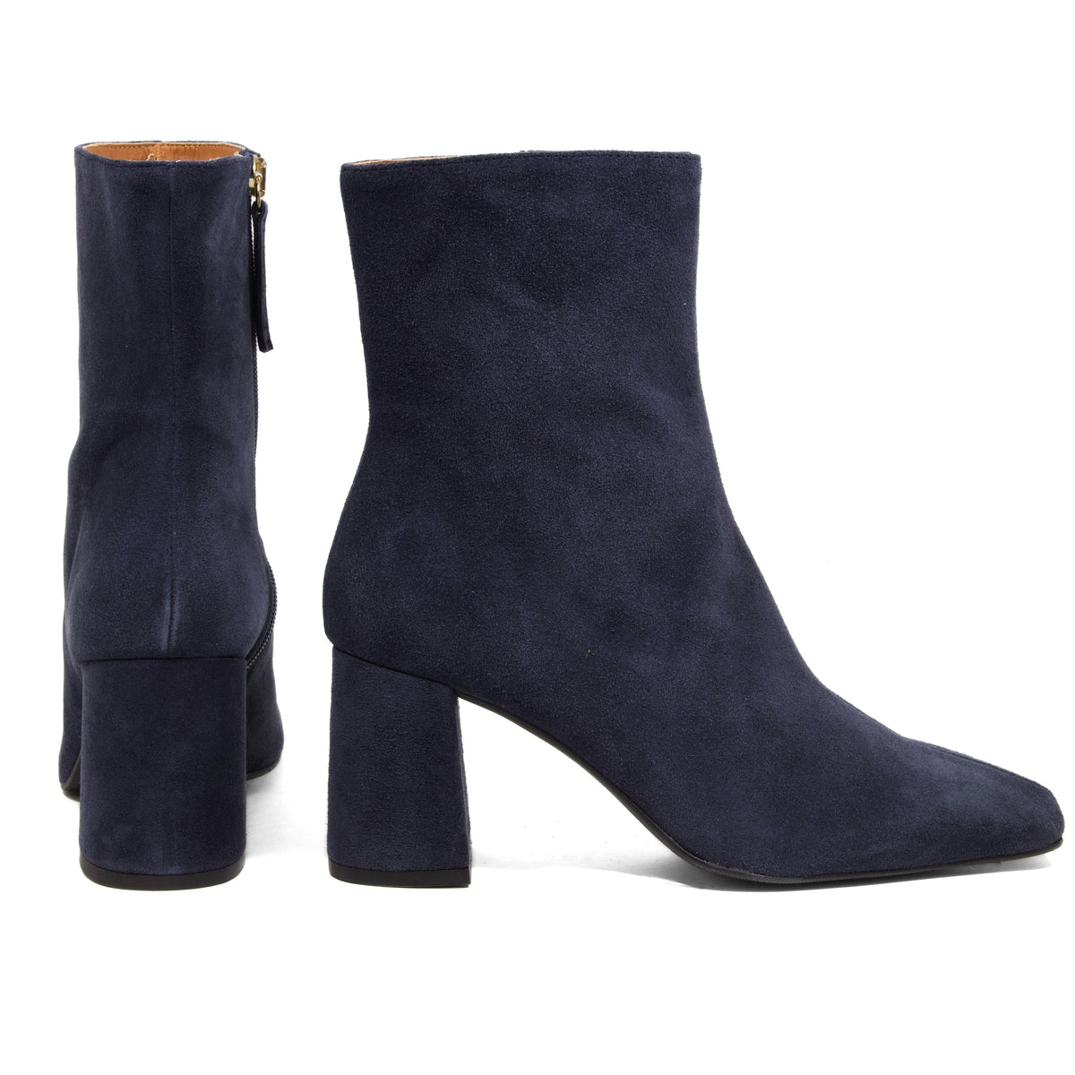 Michele Lopriore Carmen Booties, Suede Blue, gallery view 3