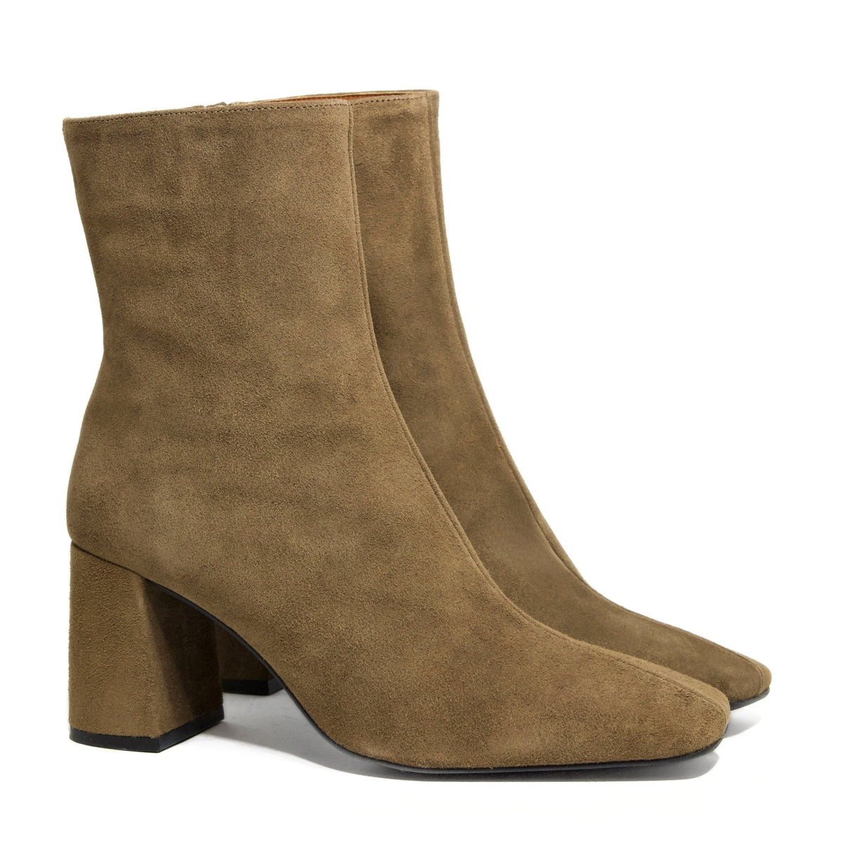 Michele Lopriore Carmen Booties, Suede Tortora, gallery view 3