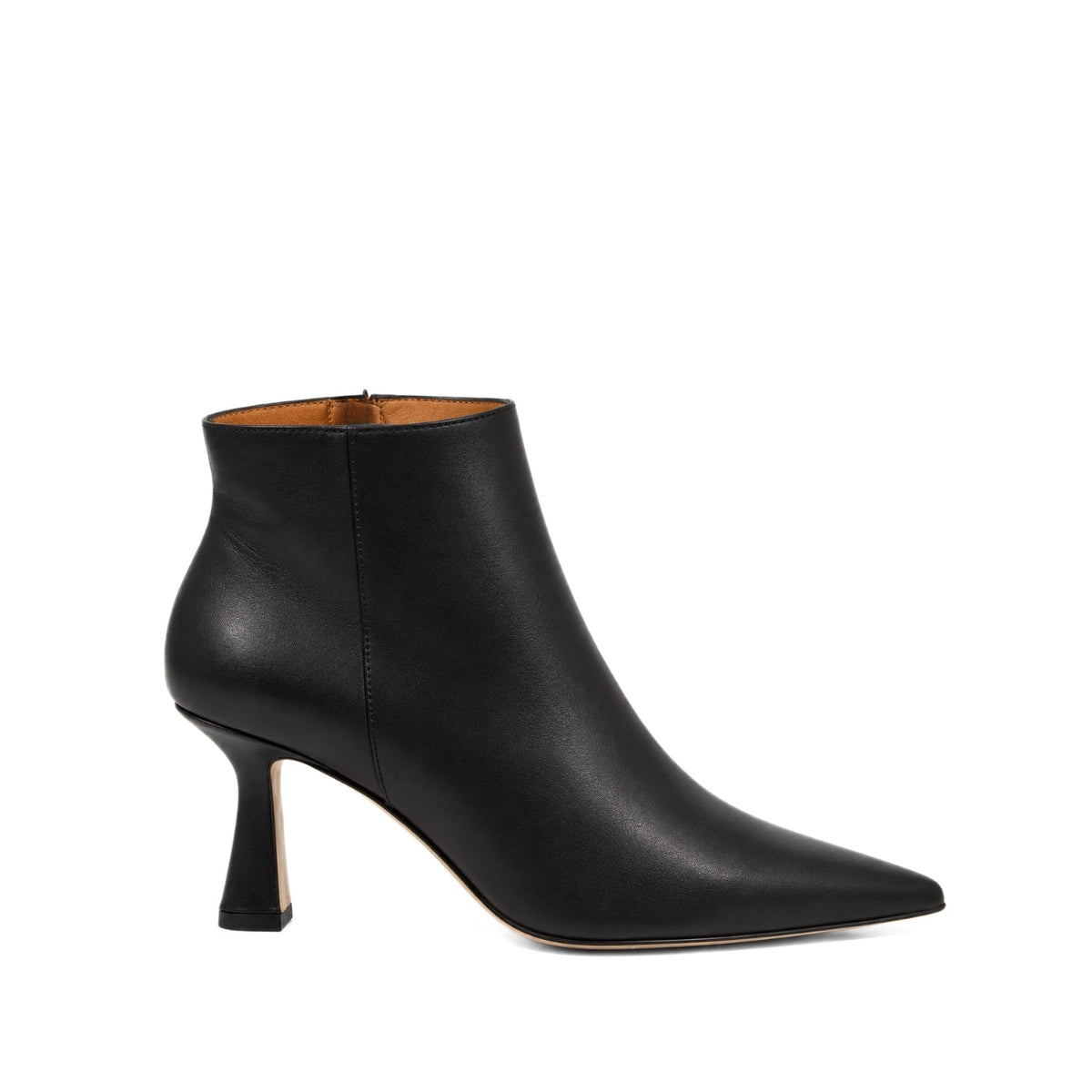 Michele Lopriore Contessa Stiletto Booties, Leather Black, product view