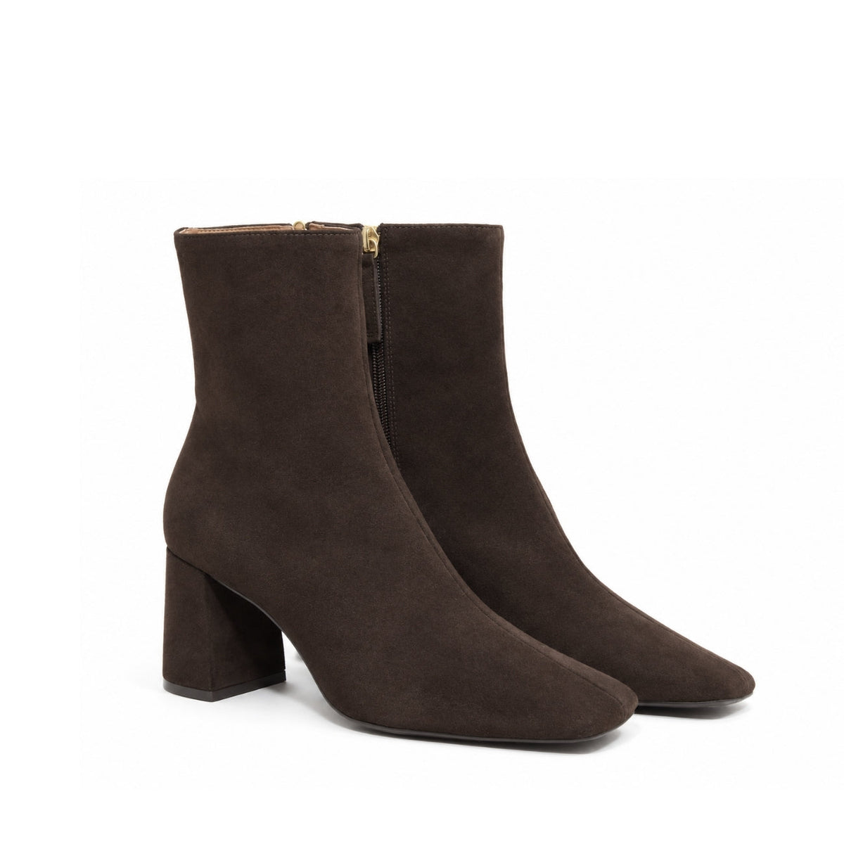 Michele Lopriore Carmen Booties, Suede Brown, gallery view 2