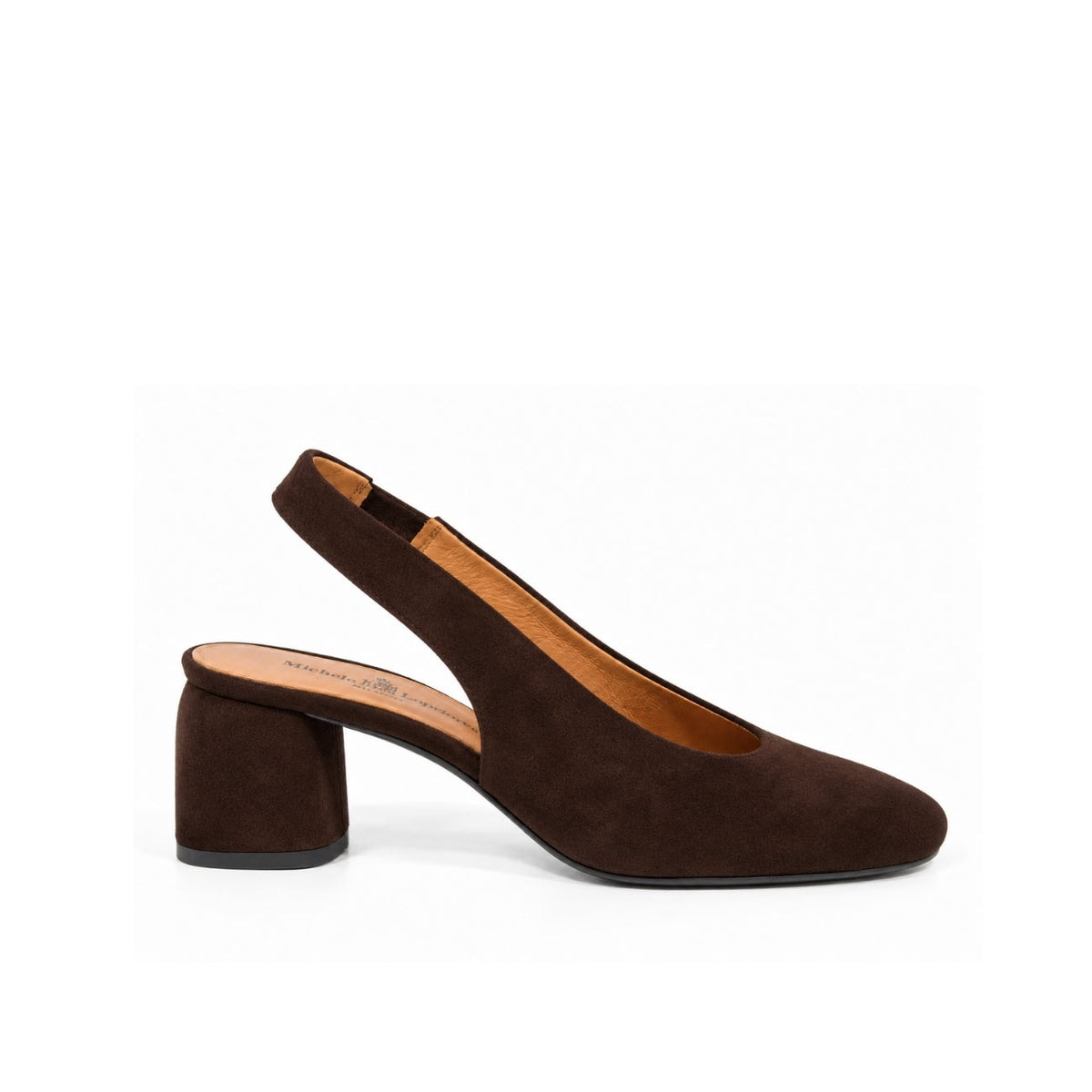 Michele Lopriore Angela Sling-Back Pump, Suede Brown, product view