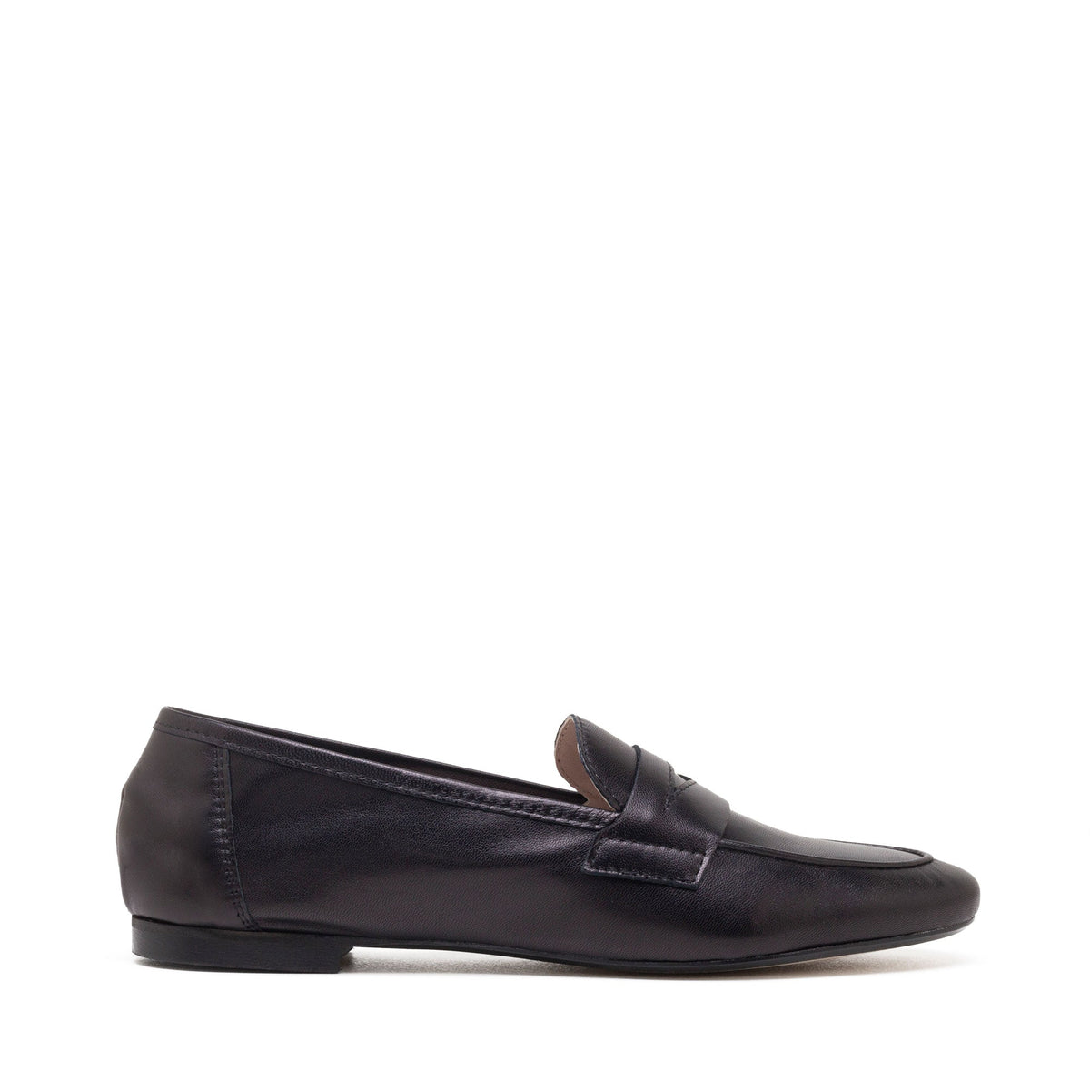 Michele Lopriore Paola Moccasin, black leather, product view