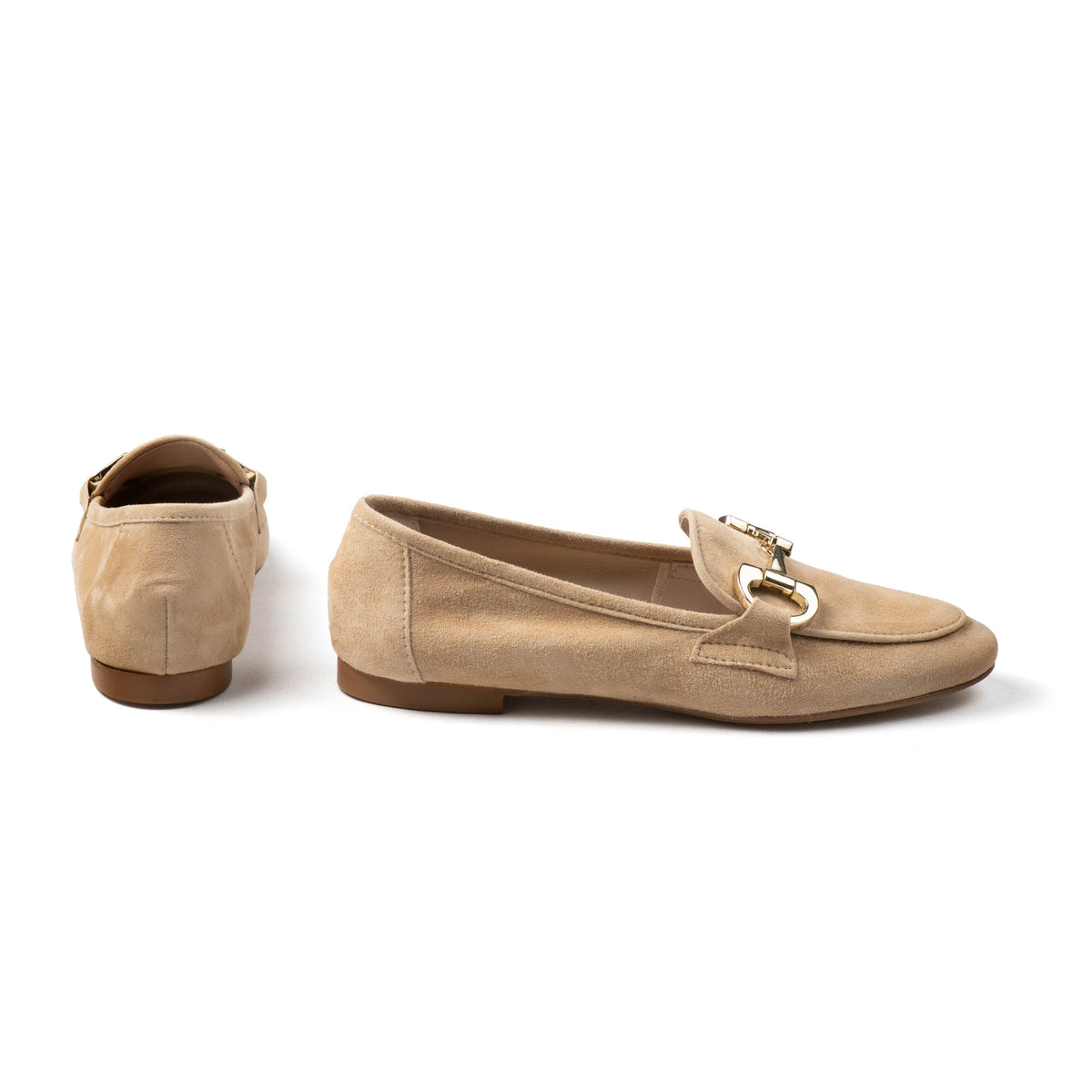 Michele Lopriore Marzia Loafer, beige suede, gallery view 2
