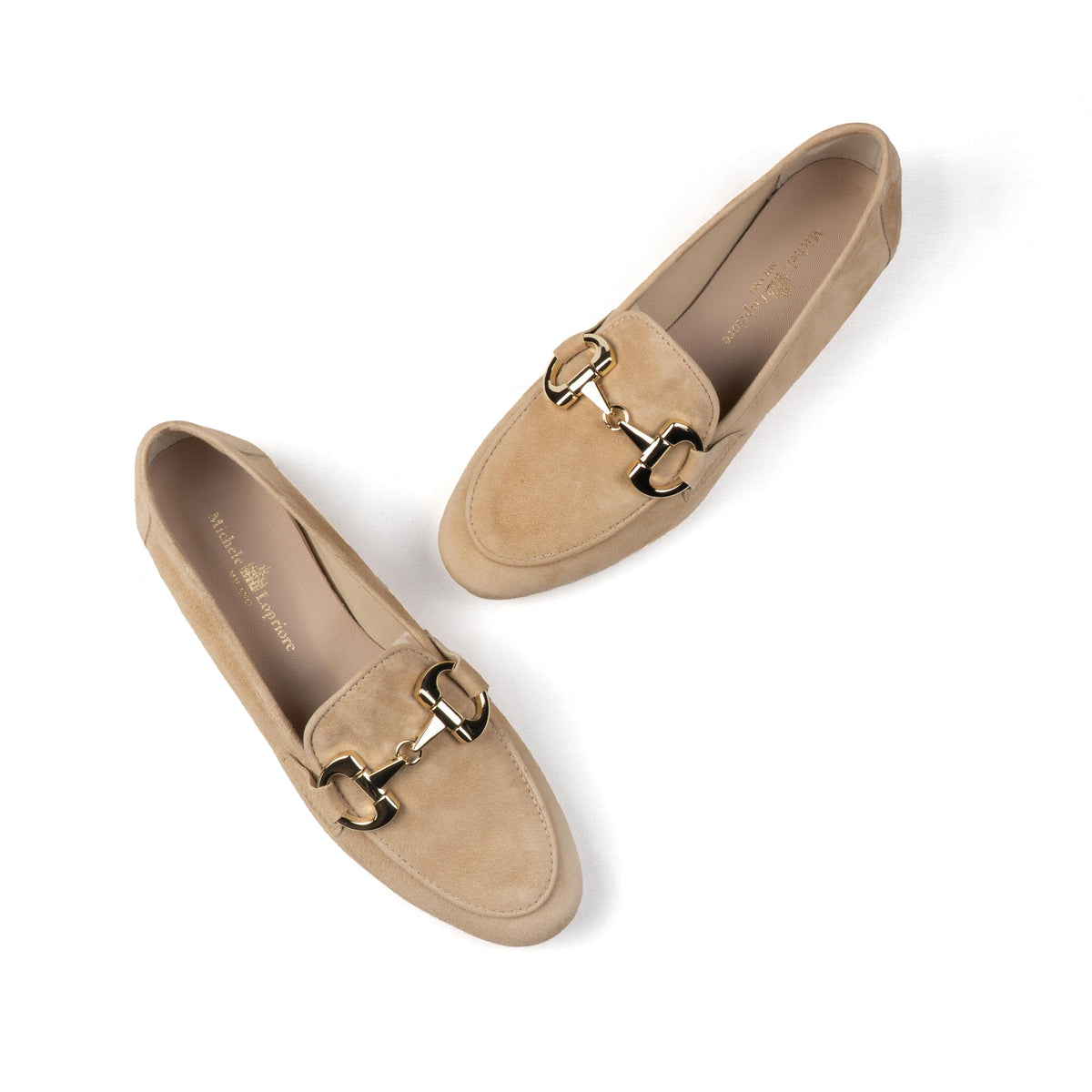 Michele Lopriore Marzia Loafer, beige suede, gallery view 4