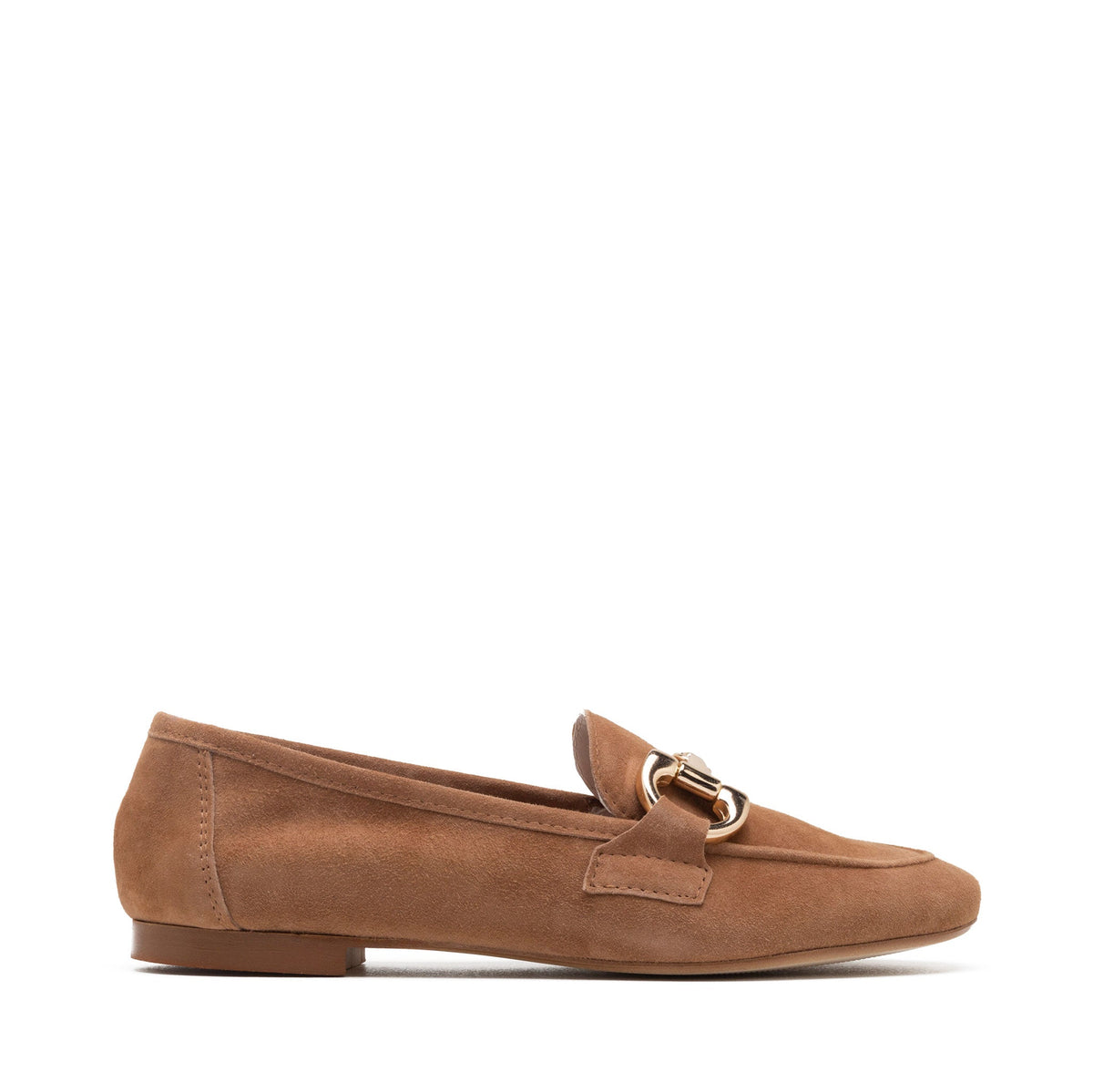 Michele Lopriore Marzia Loafer, tan suede, product view