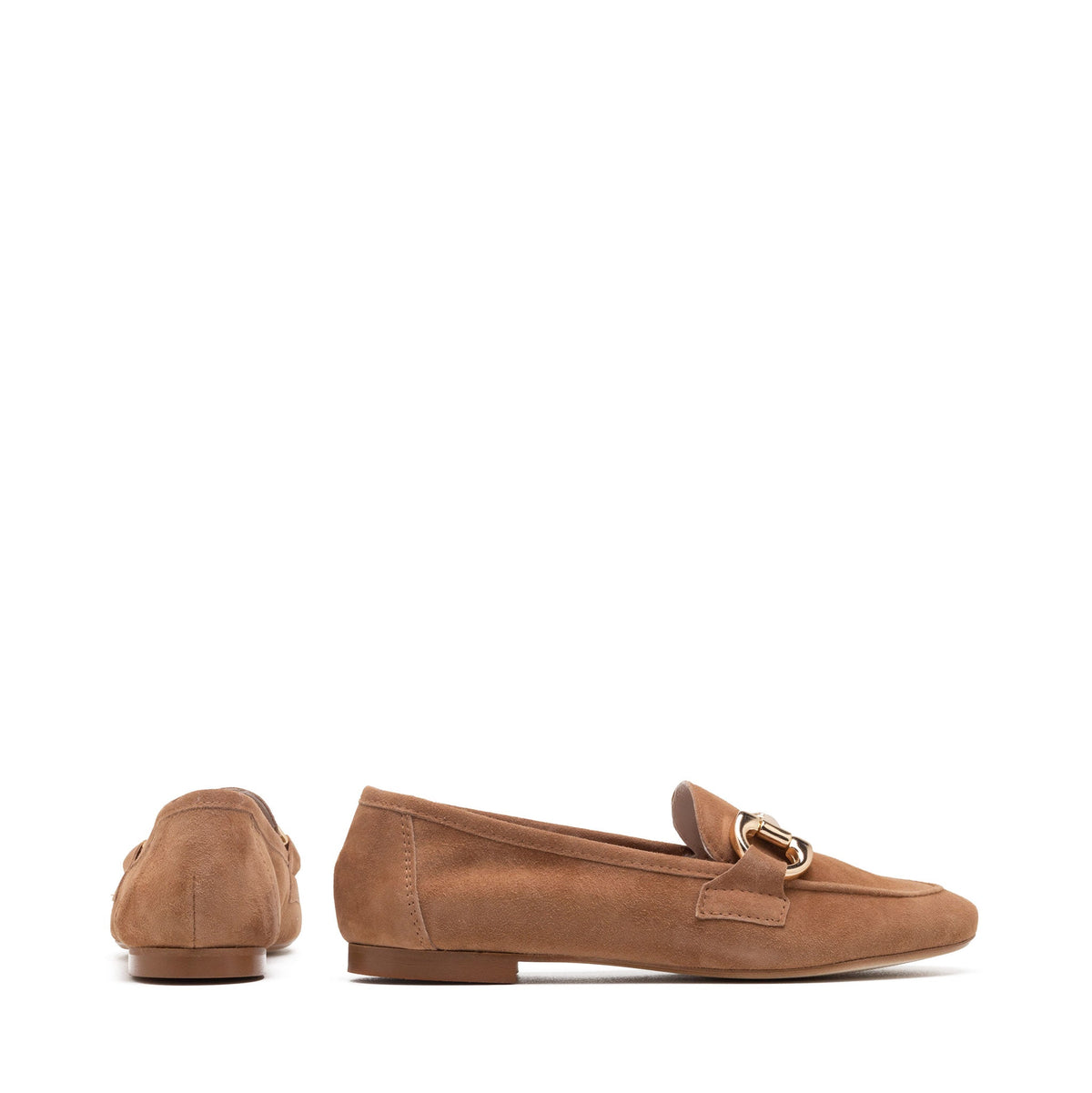 Michele Lopriore Marzia Loafer, tan suede, gallery view 2