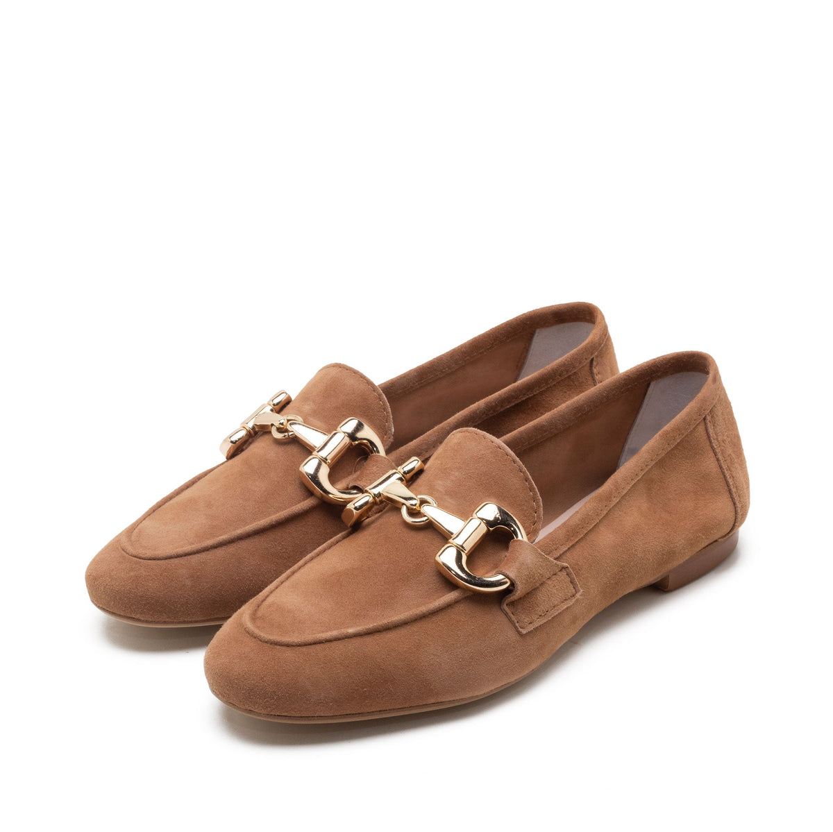 Michele Lopriore Marzia Loafer, tan suede, gallery view 3