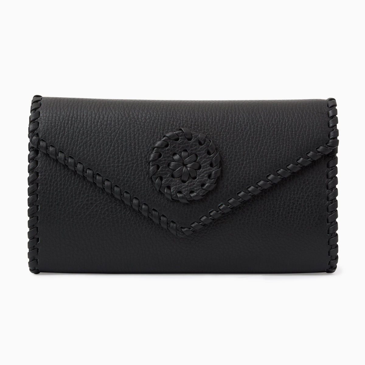 Gabriella Italian Leather Crossbody in Black, product view 1