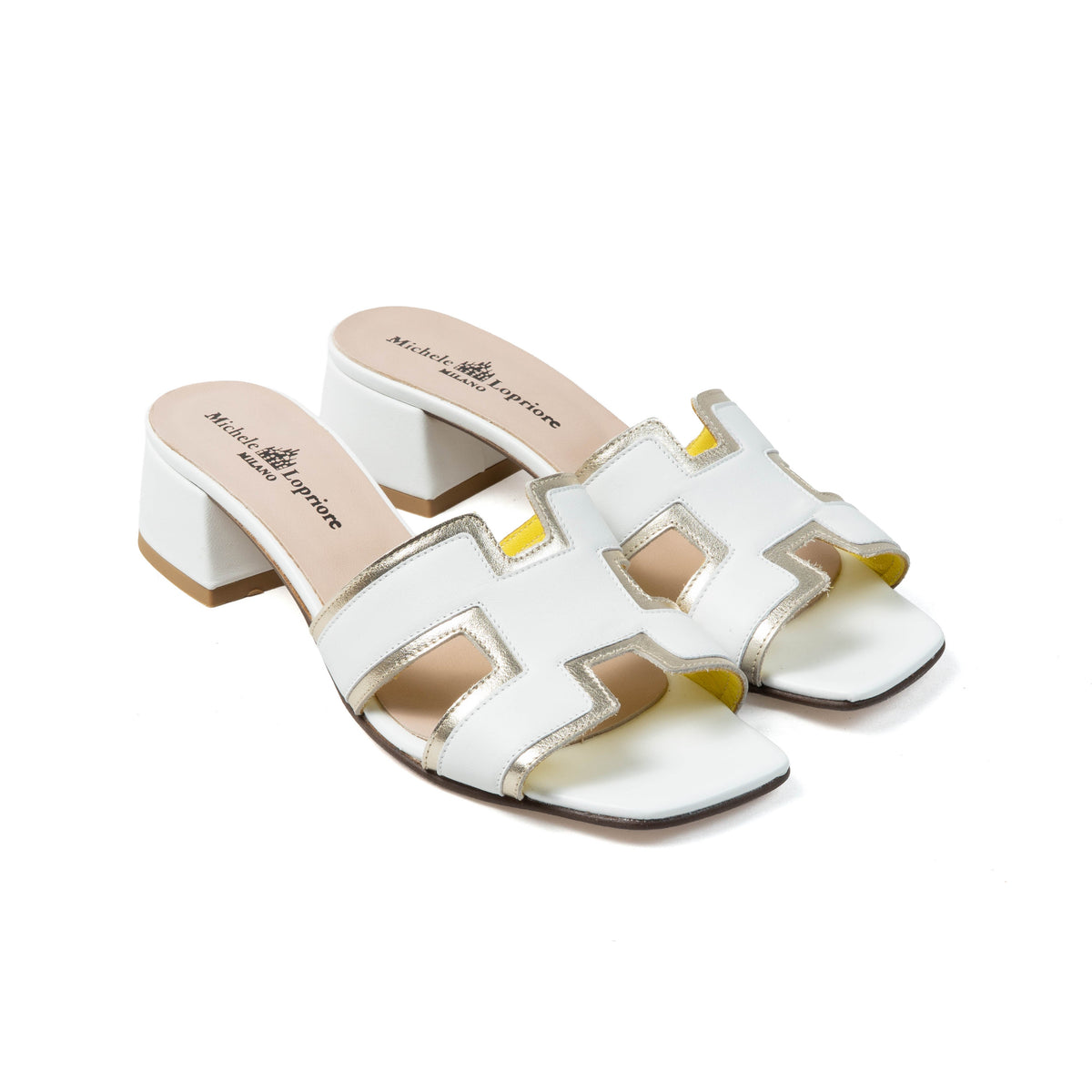 Michele Lopriore Ponza Sandals, Nappa Bianco, gallery view 3
