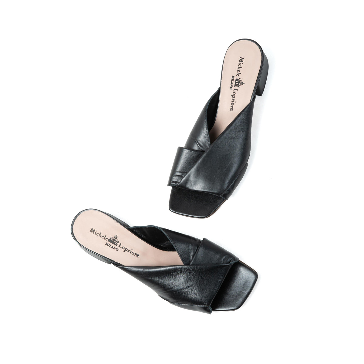 Michele Lopriore Magenta Sandals, Nappa Nero, gallery view 4