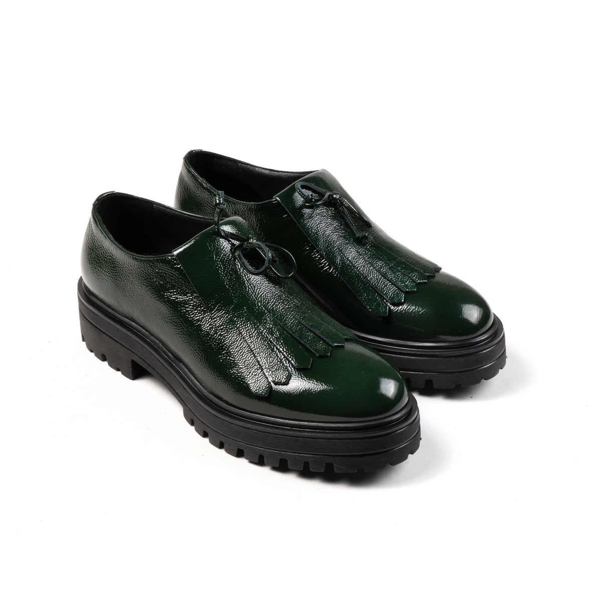 Michele Lopriore Beatrice Loafer, green patent leather, gallery view 3