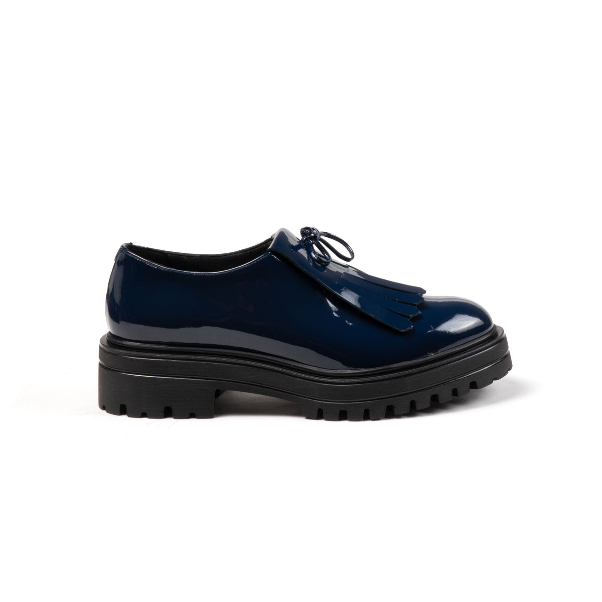 Michele Lopriore Beatrice Loafer, blue patent leather, product view