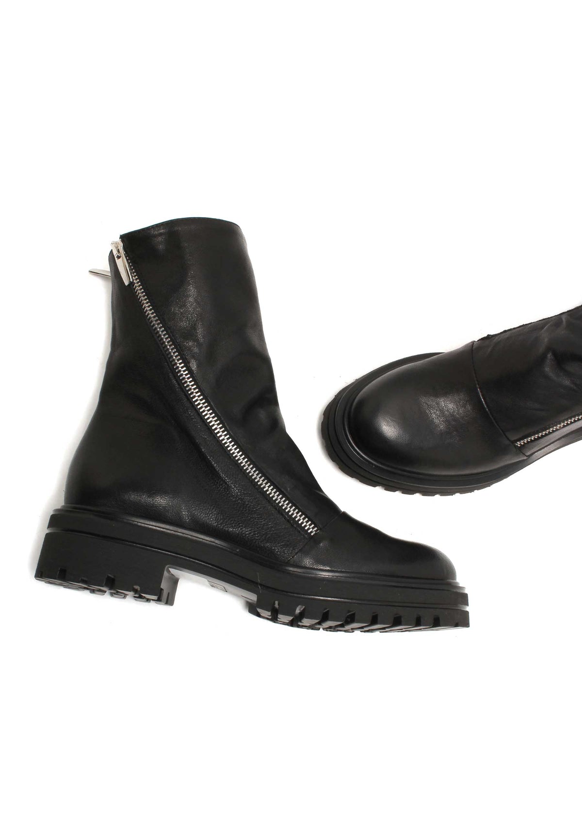 Michele Lopriore Arizona Combat Boots, Leather Black, gallery view 3