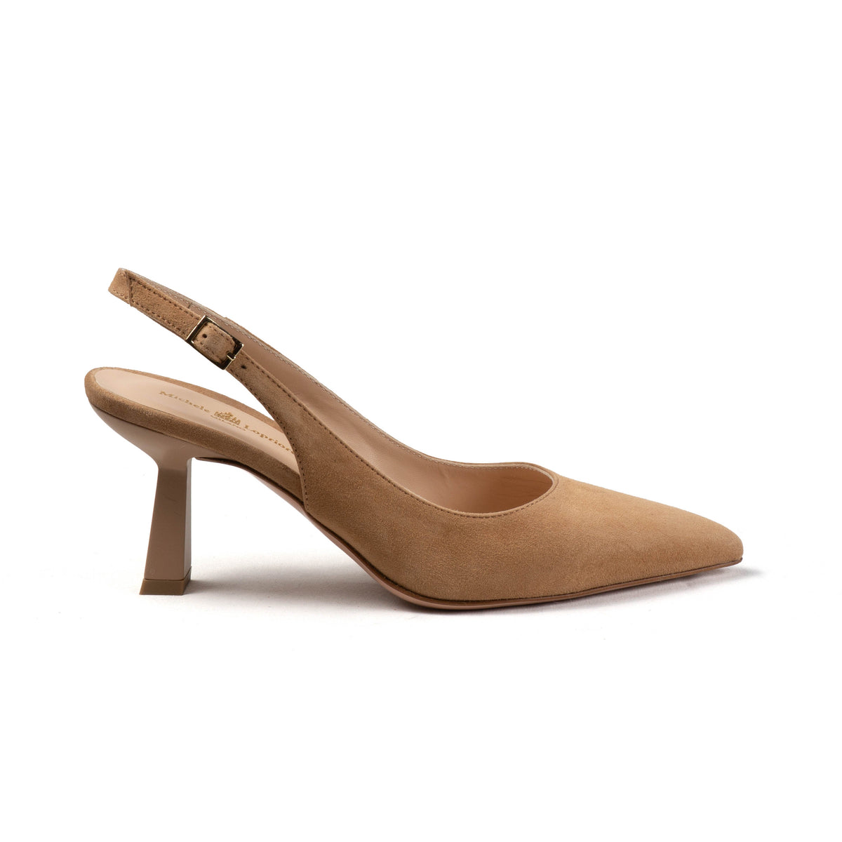 Michele Lopriore Lindsay Sling-Back, Suede Tan, product view