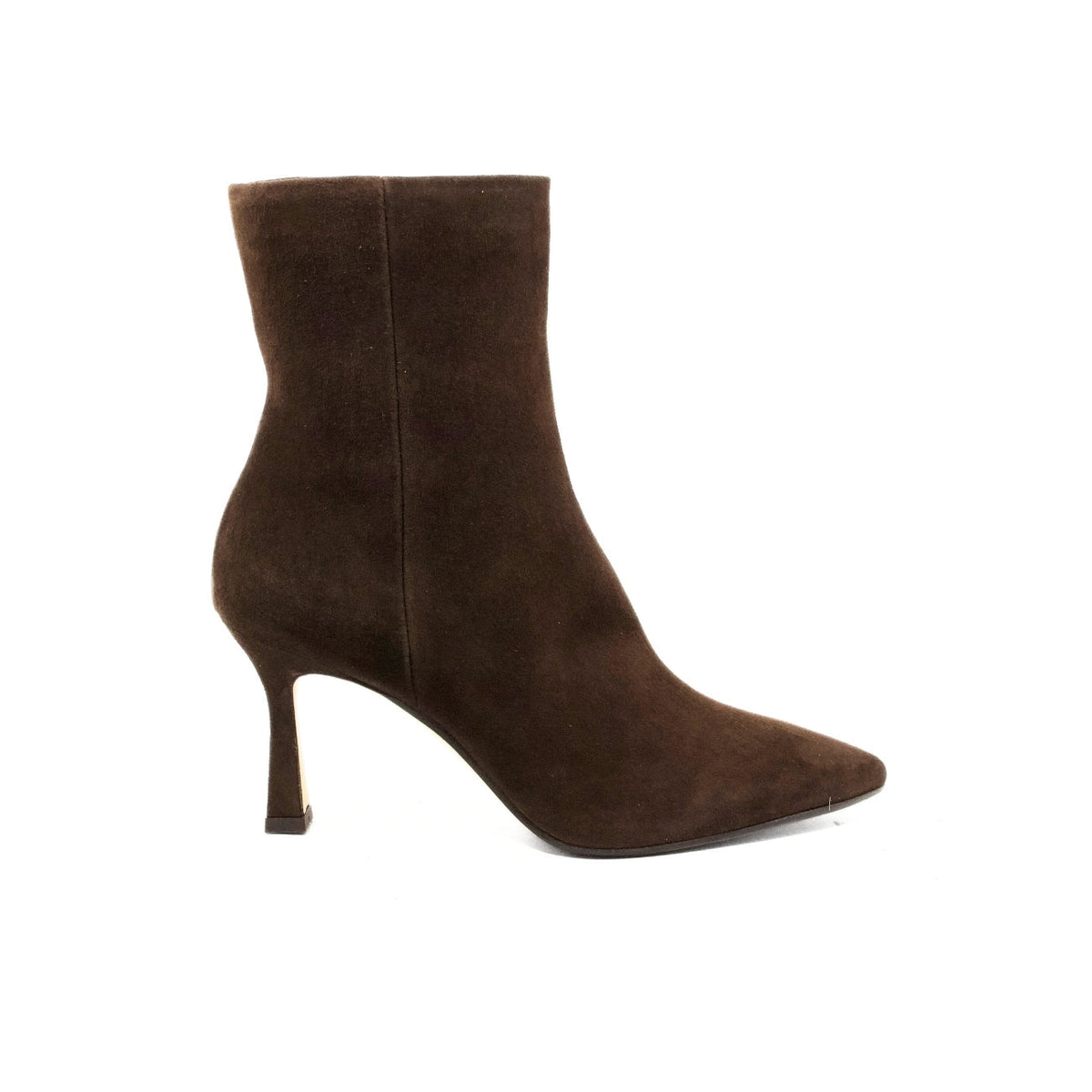 Michele Lopriore Carolina Stiletto Booties, Suede Brown, product view