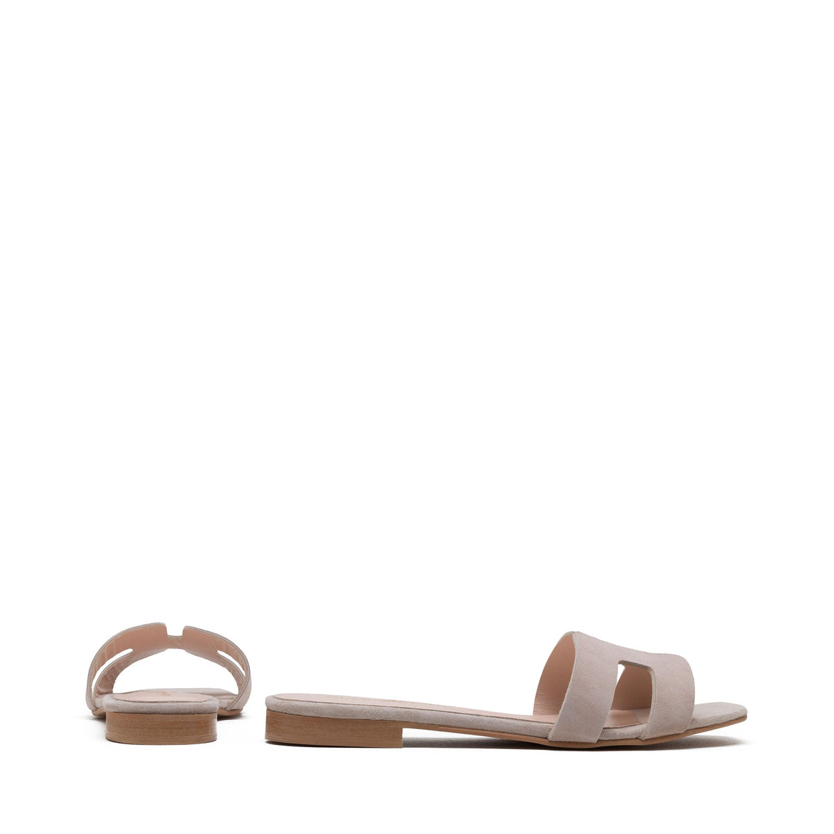 Michele Lopriore Creta Slides, Suede Beige, gallery view 2
