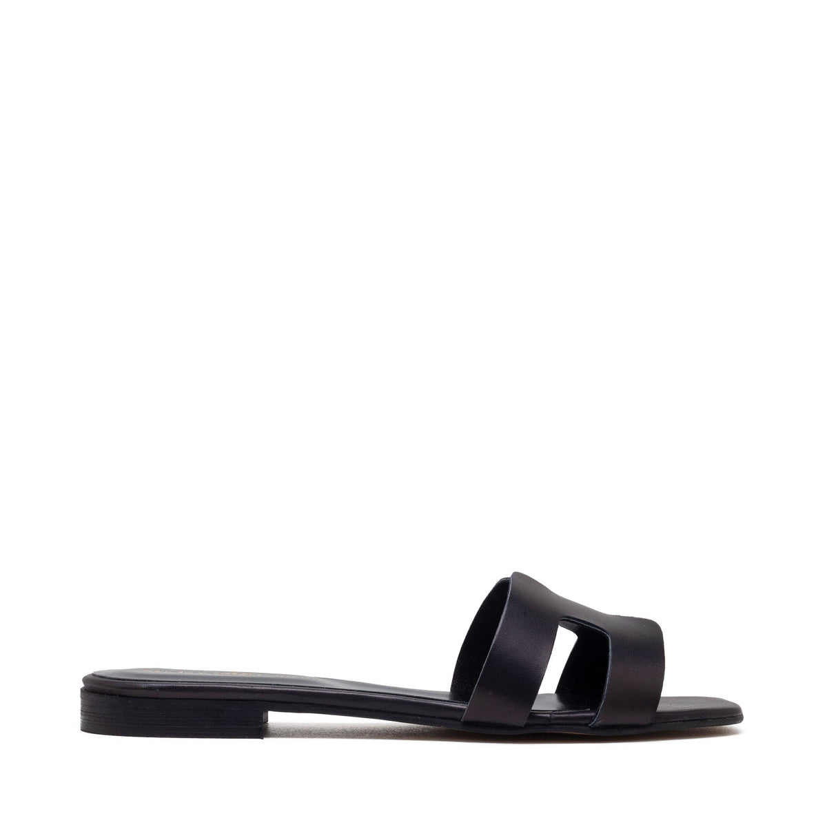 Michele Lopriore Creta Slides, Leather Black, product view
