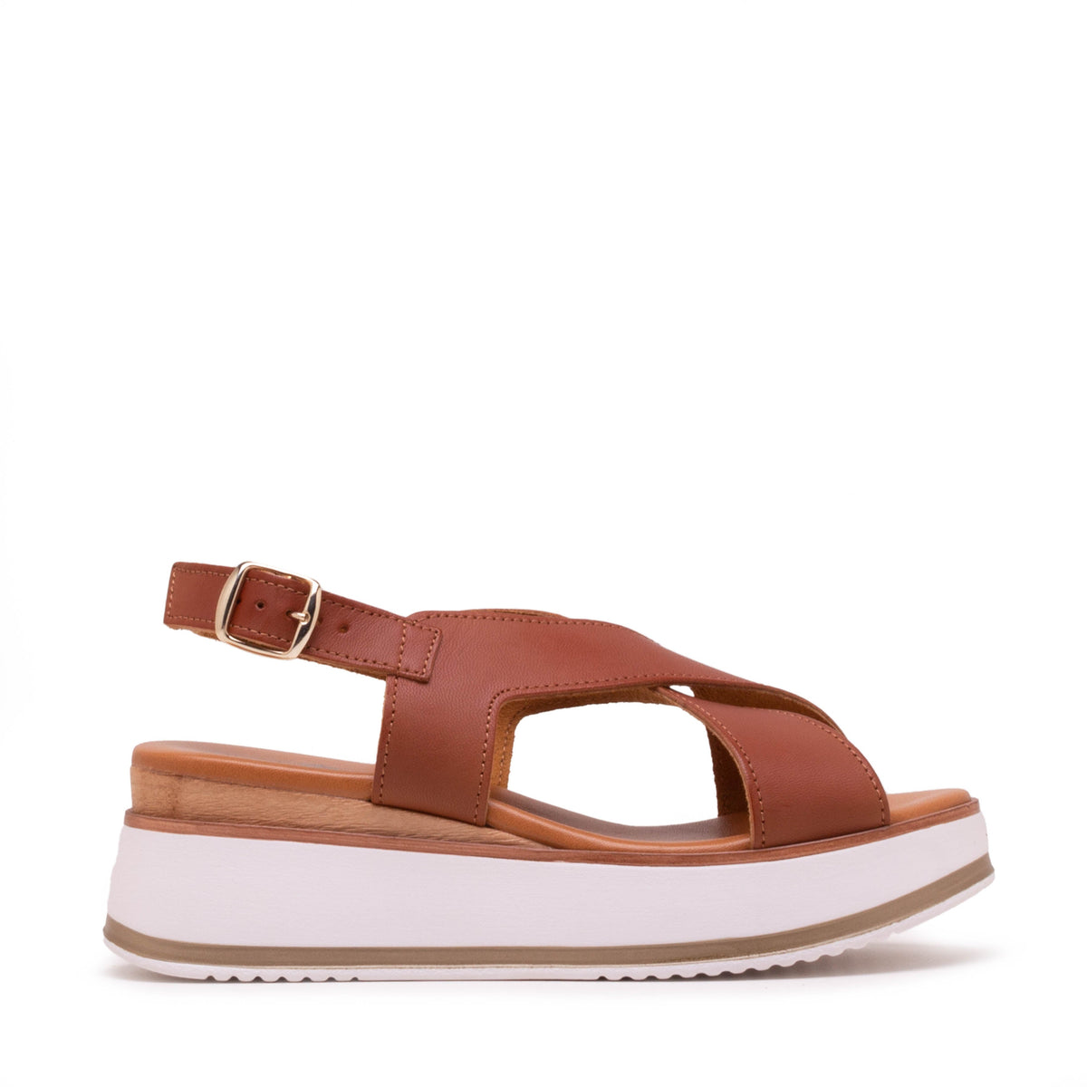 Michele Lopriore Lanzarote Platform Sandal, Leather Tan, product view