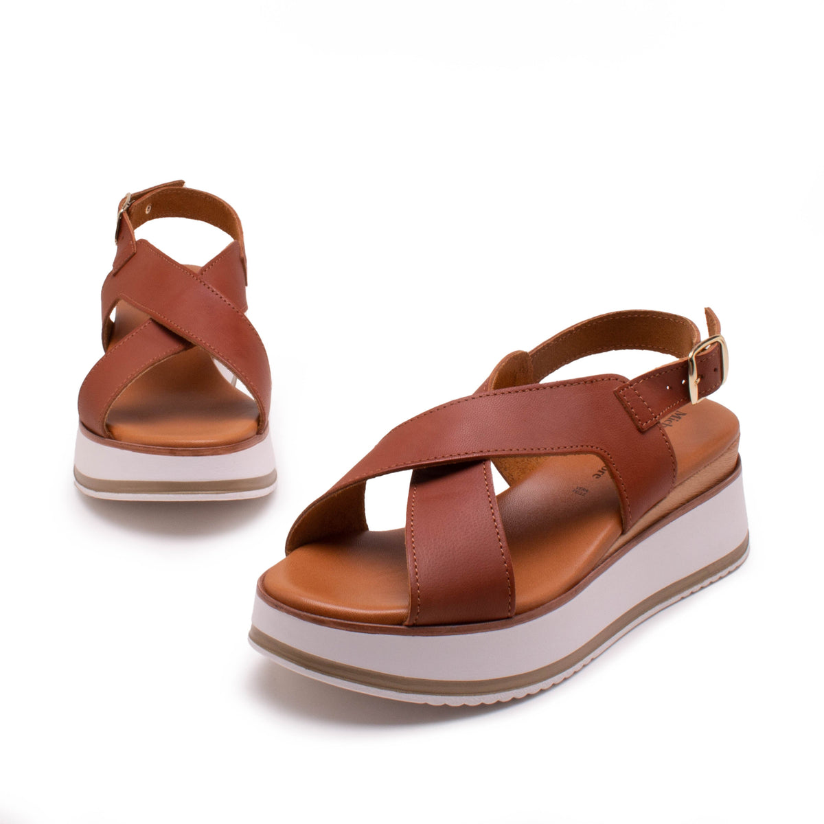 Michele Lopriore Lanzarote Platform Sandal, Leather Tan, gallery view 3
