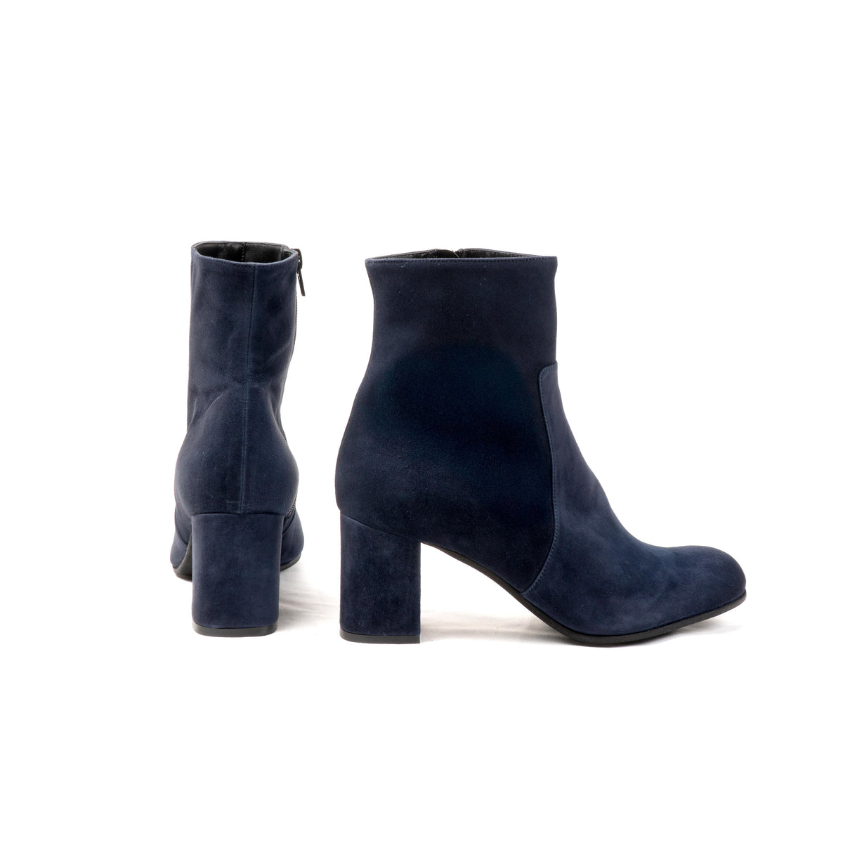 Michele Lopriore Carmen Ankle Boots, Suede Blue, gallery view 2