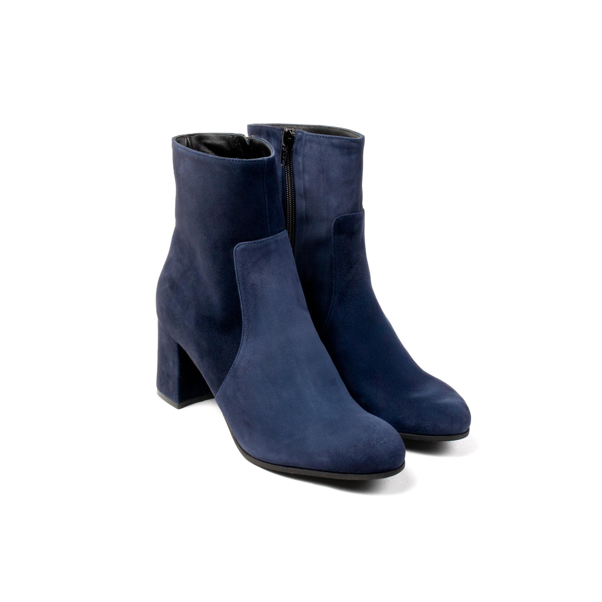 Michele Lopriore Carmen Ankle Boots, Suede Blue, gallery view 3