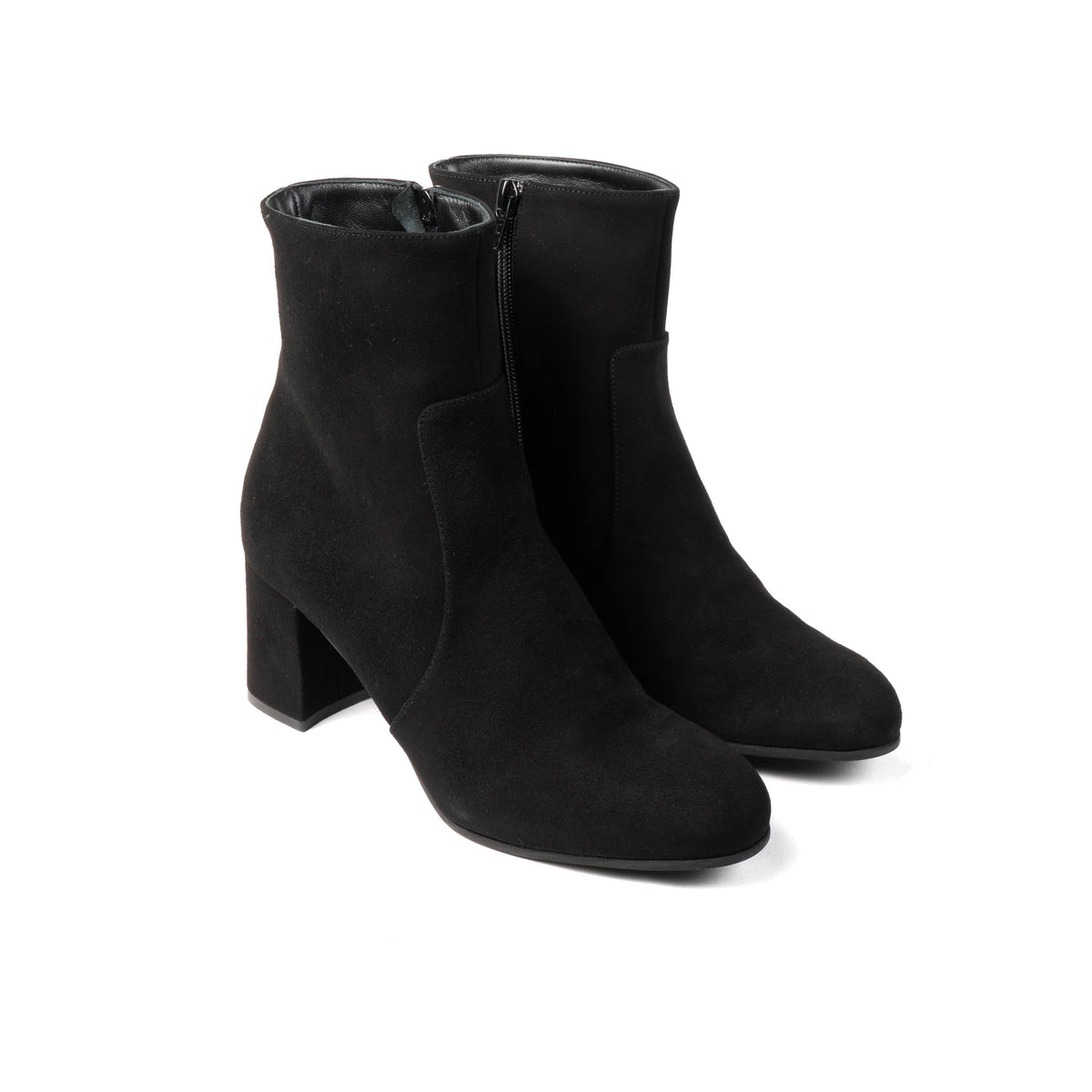 Michele Lopriore Carmen Ankle Boots, Suede Black, gallery view 3