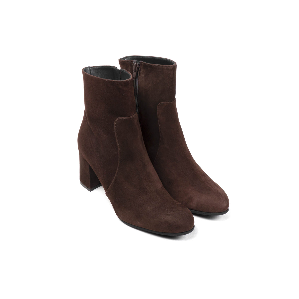 Michele Lopriore Carmen Ankle Boots, Suede Brown, gallery view 3
