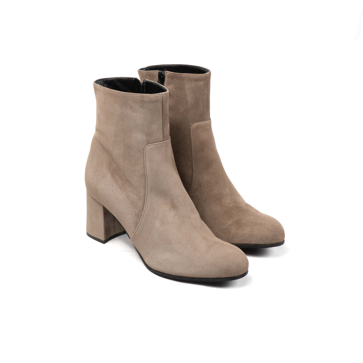 Michele Lopriore Carmen Ankle Boots, Suede Taupe, gallery view 3