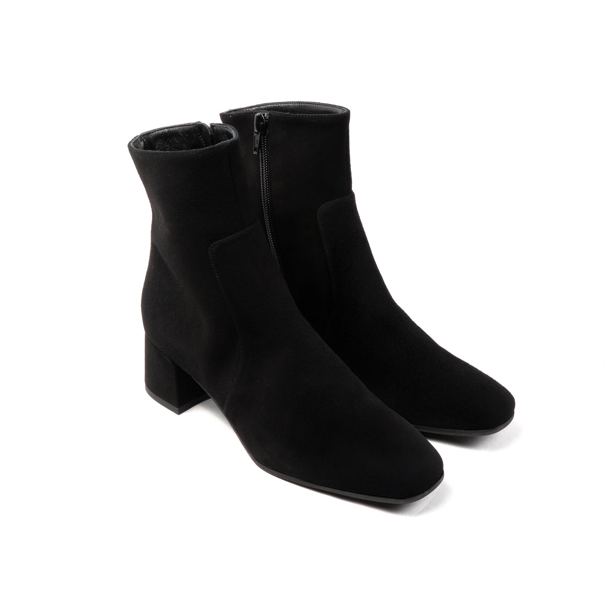 Michele Lopriore Veronique Ankle Boots, Suede Black, gallery view 3