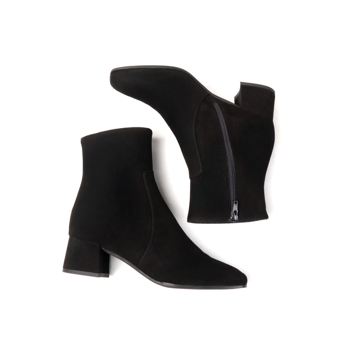 Michele Lopriore Veronique Ankle Boots, Suede Black, gallery view 4