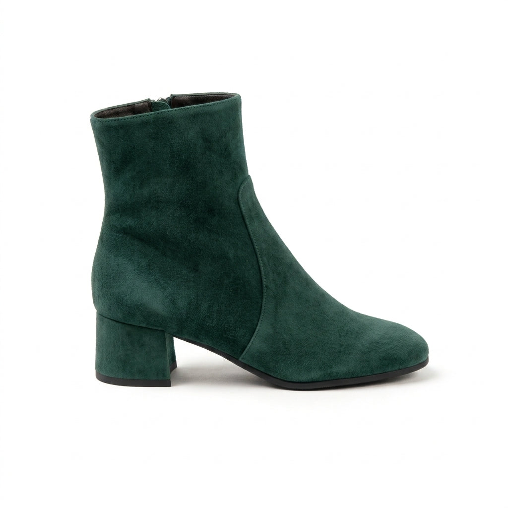 Michele Lopriore Veronique Ankle Boots, Suede Green, product view