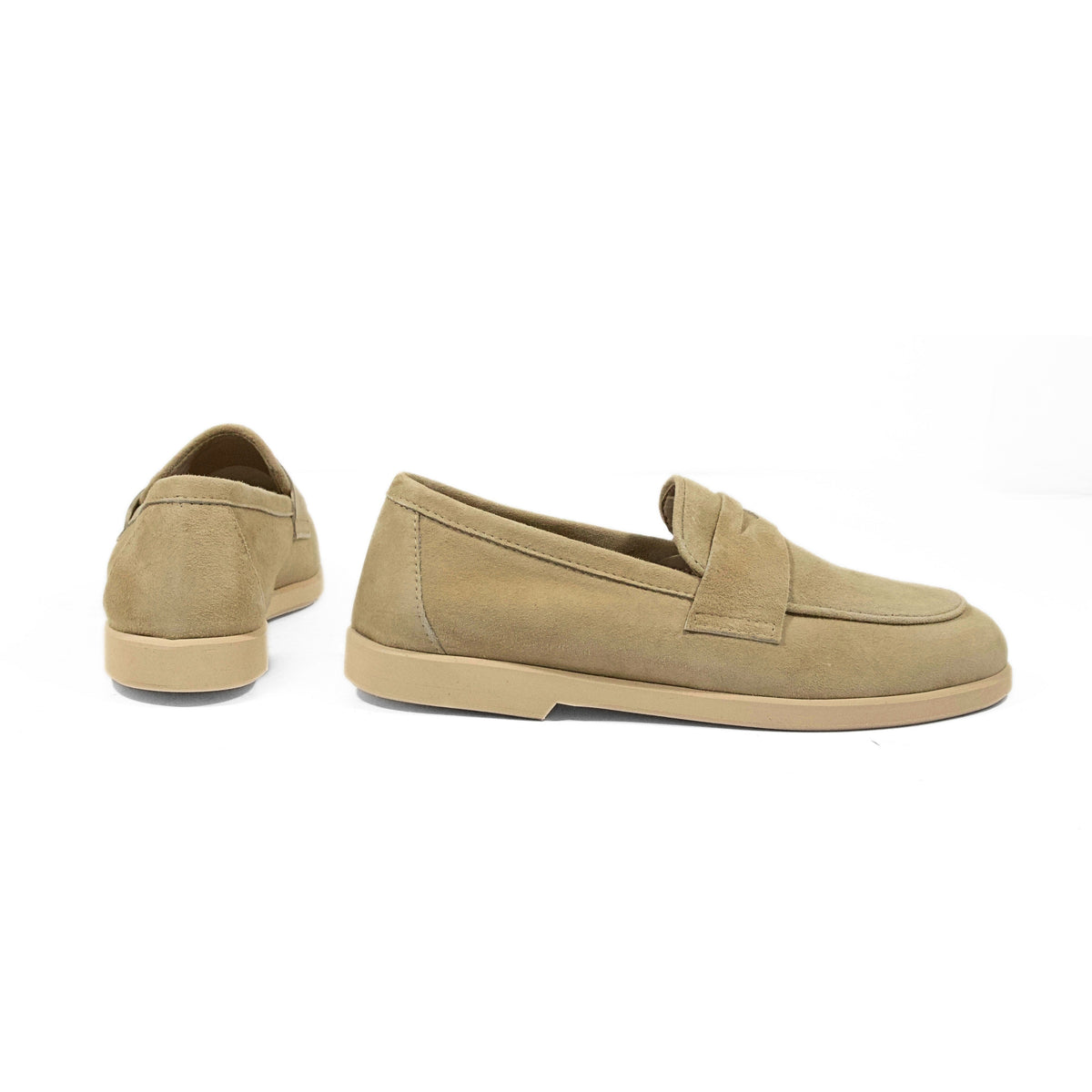 Michele Lopriore Asti Loafers, Suede Camel, gallery view 3
