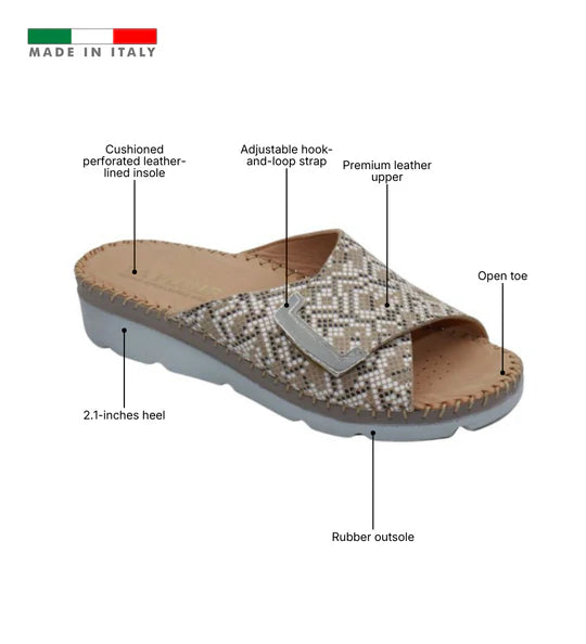 La Plume - Agua Women’s Leather Comfort Slippers