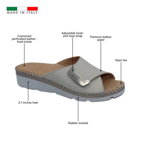 La Plume - Agua Women’s Leather Comfort Slippers