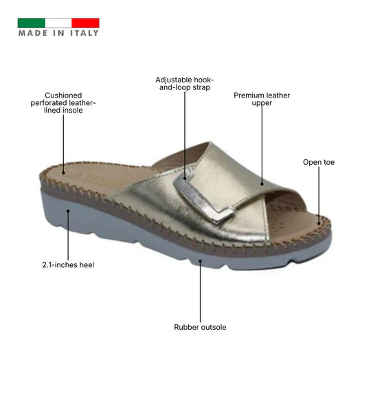 La Plume - Agua Women’s Leather Comfort Slippers