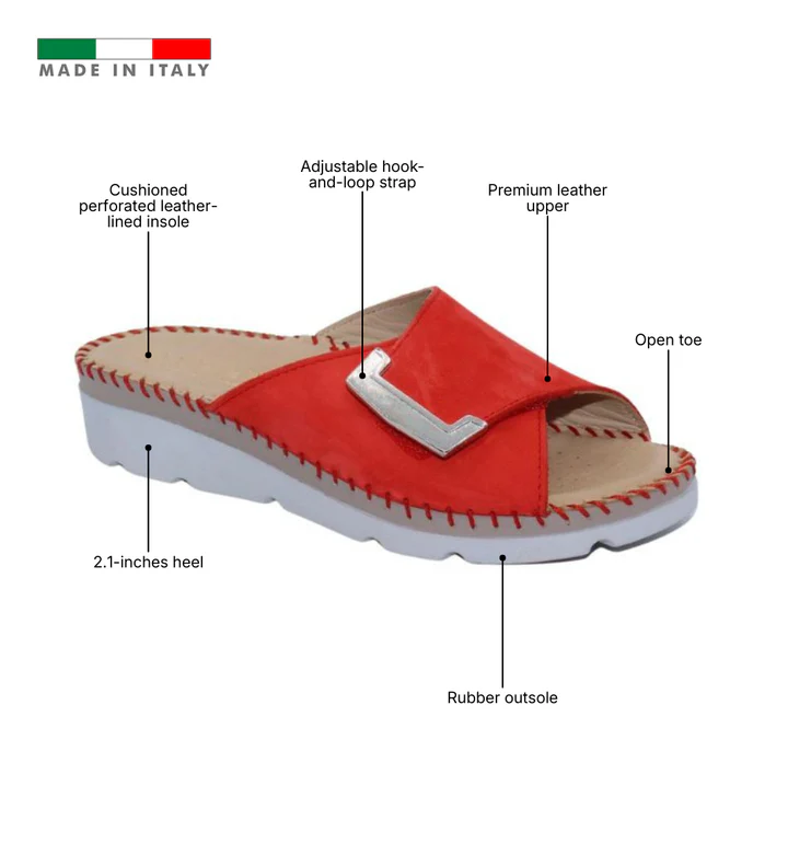 La Plume - Agua Women’s Leather Comfort Slippers