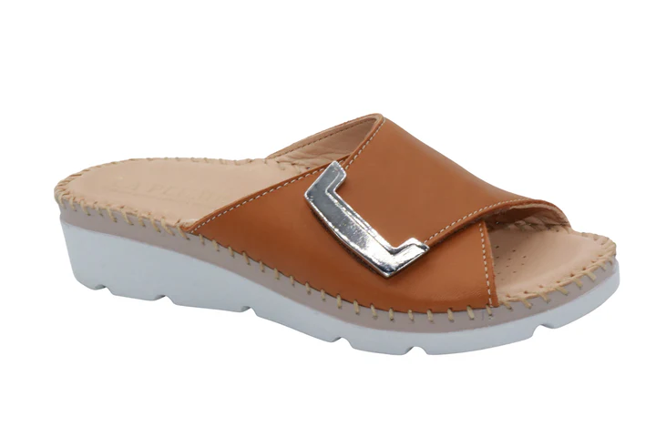 La Plume - Agua Women’s Leather Comfort Slippers