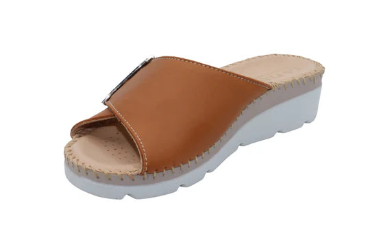 La Plume - Agua Women’s Leather Comfort Slippers