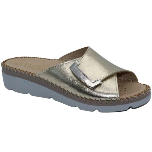 La Plume - Agua Women’s Leather Comfort Slippers