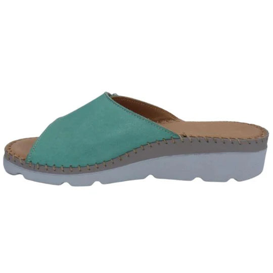 La Plume - Agua Women’s Leather Comfort Slippers