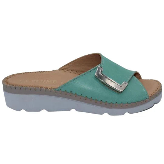 La Plume - Agua Women’s Leather Comfort Slippers