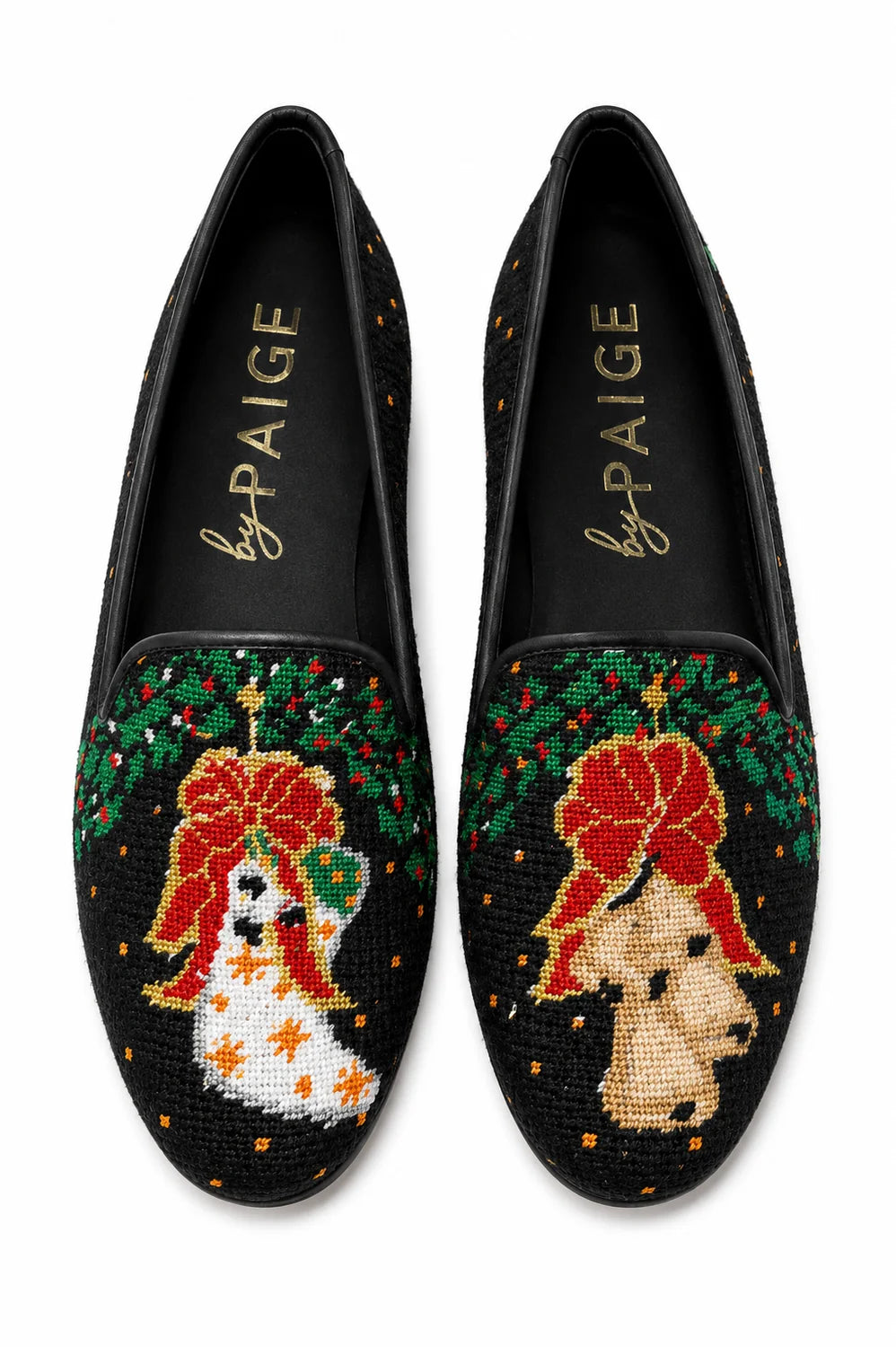 BY PAIGE - NEEDLEPOINT LOAFER BELLS & STOCKING