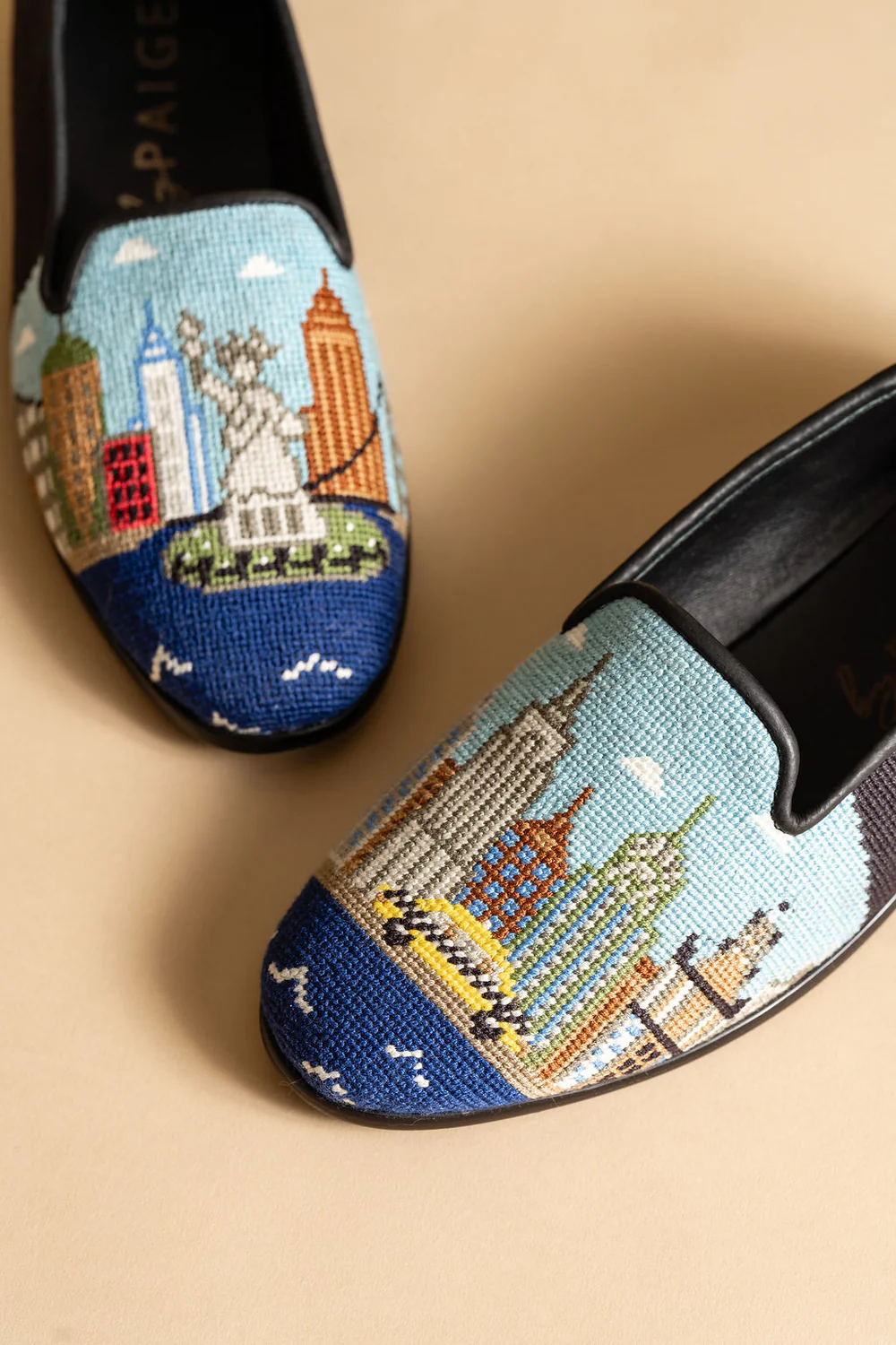 BY PAIGE - NEEDLEPOINT LOAFER IN I LOVE NEW YORK