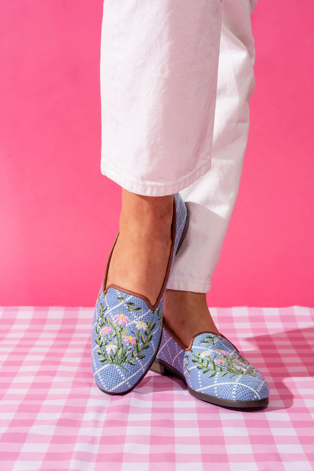 BY PAIGE - NEEDLEPOINT LOAFER IN FLORAL
