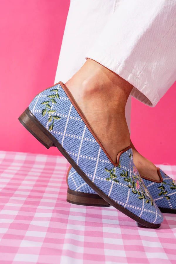 BY PAIGE - NEEDLEPOINT LOAFER IN FLORAL