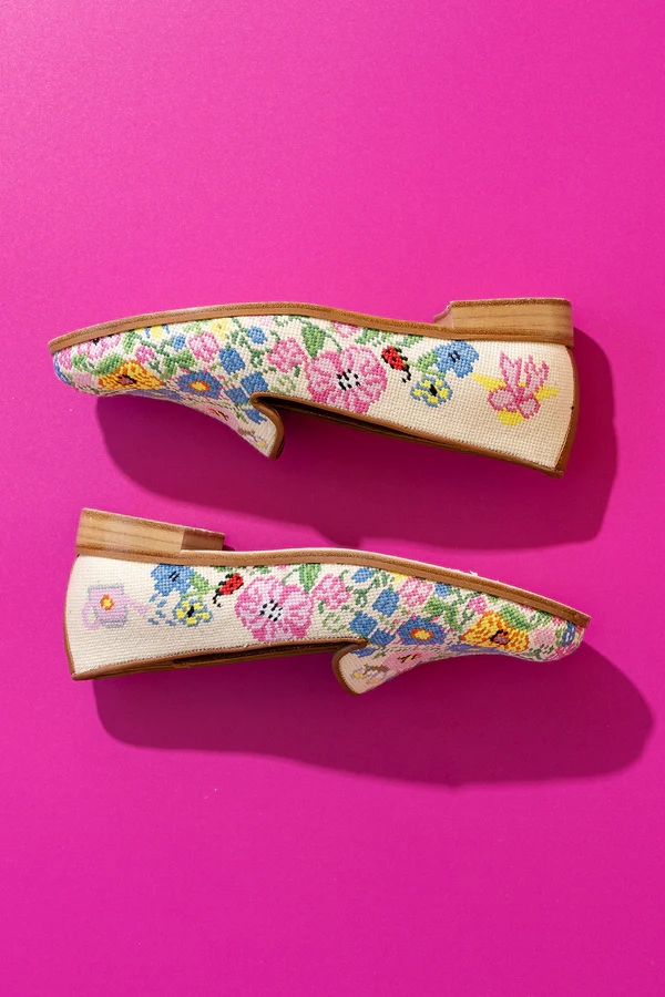 BY PAIGE - NEEDLEPOINT LOAFER IN GARDEN PARTY