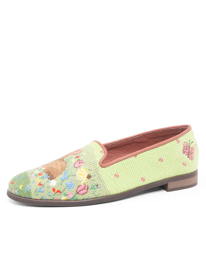 BY PAIGE - NEEDLEPOINT LOAFER IN SPRING BUNNY