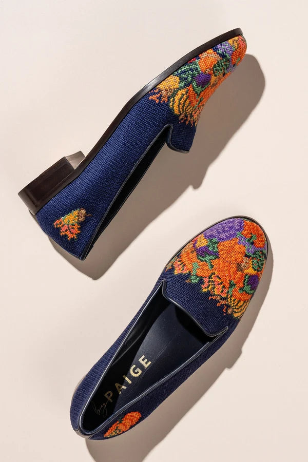 BY PAIGE - NEEDLEPOINT LOAFER FALL HARVEST
