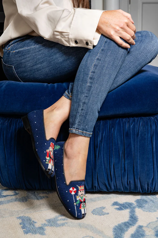 BY PAIGE - NEEDLEPOINT LOAFER IN NUTCRACKERS